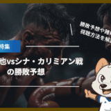 【RIZIN】安保瑠輝也vsシナ・カリミアン戦の勝敗予想！過去の戦績から勝敗を徹底予想